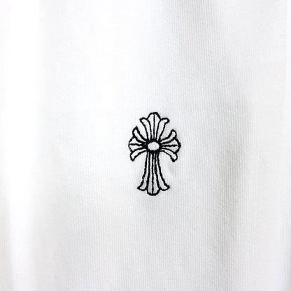 CHROME HEARTS Y NOT Embroidered White Cotton Sweatpants Size M