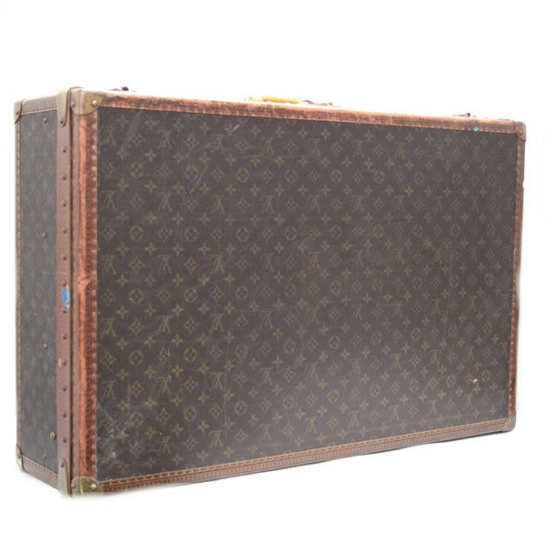 Louis Vuitton Alzer 80 Monogram Trunk Case Brown