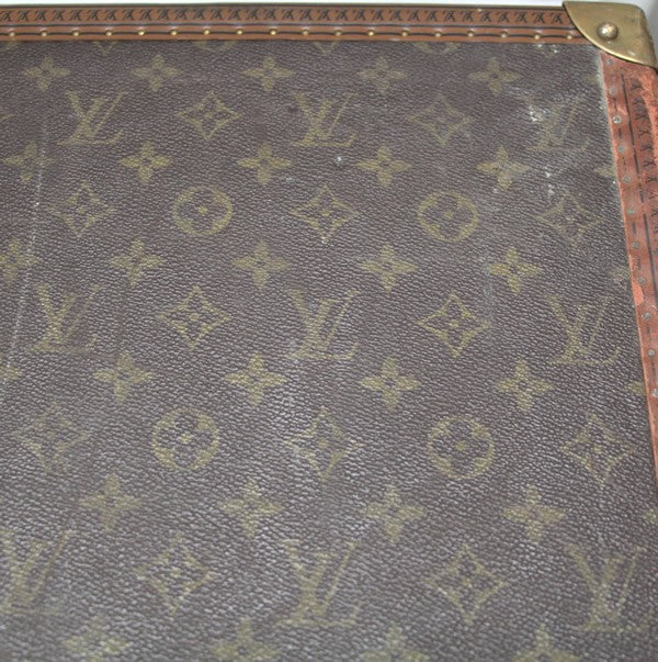 Louis Vuitton Alzer 80 Monogram Trunk Case Brown