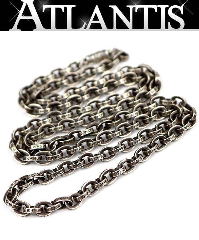 CHROME HEARTS Paper Chain Necklace Silver 925 Size ONE SIZE