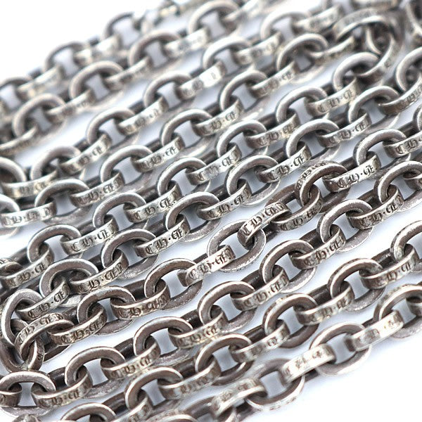 CHROME HEARTS Paper Chain Necklace Silver 925 Size ONE SIZE