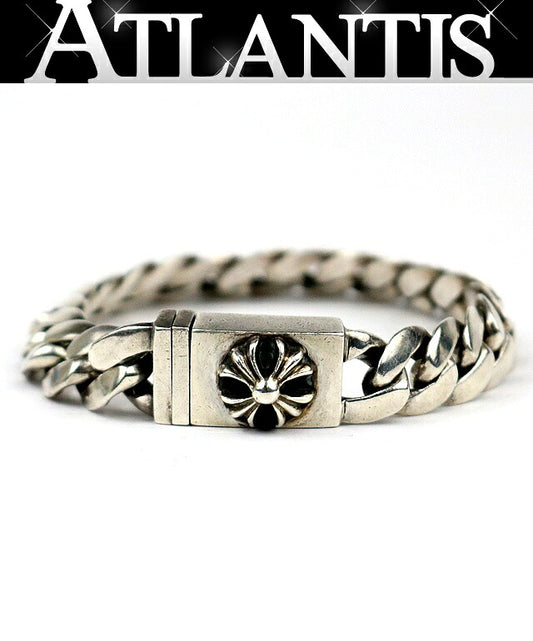CHROME HEARTS CHX Mini ID Silver Bracelet Size ONE SIZE