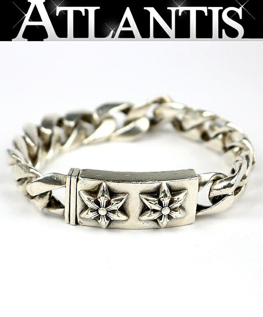 CHROME HEARTS Old Star Short Silver Bracelet Size ONE SIZE