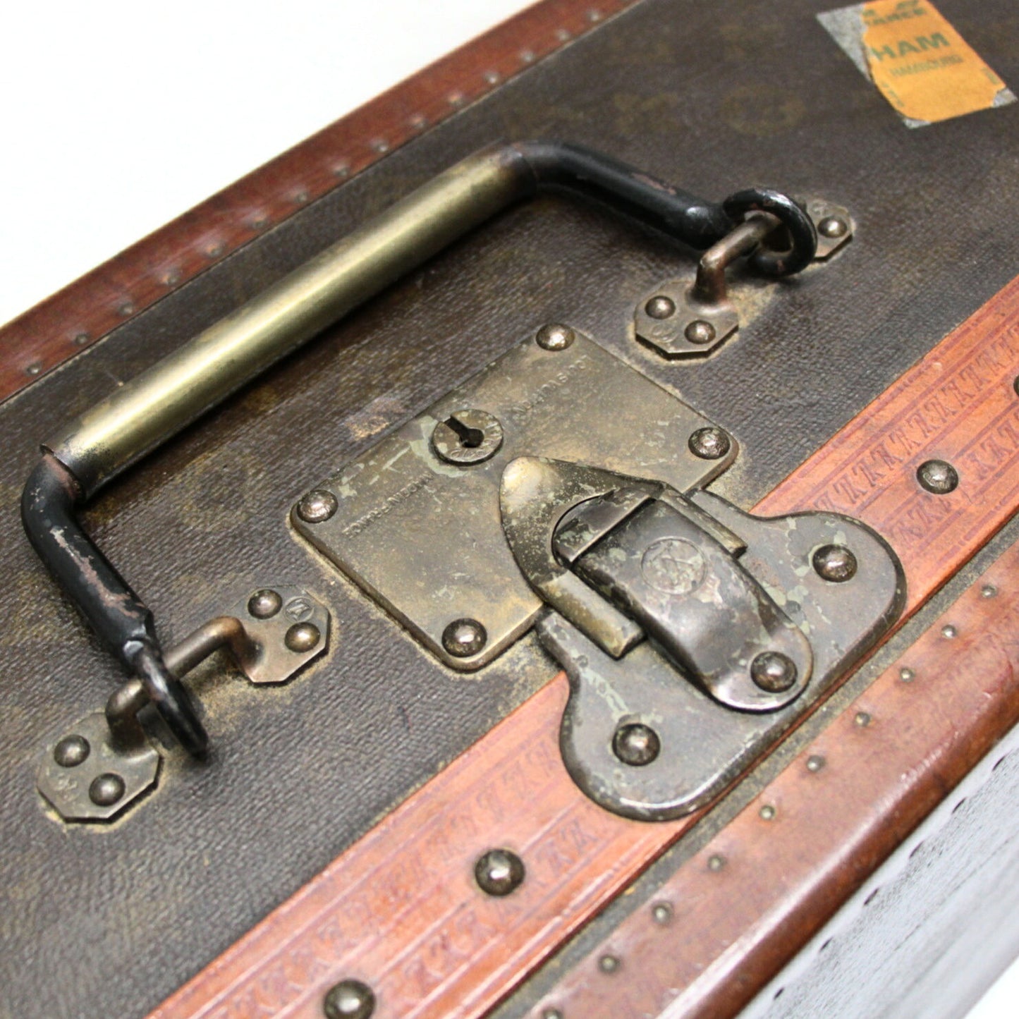 Louis Vuitton Antique Hand-Painted Monogram Trunk Case