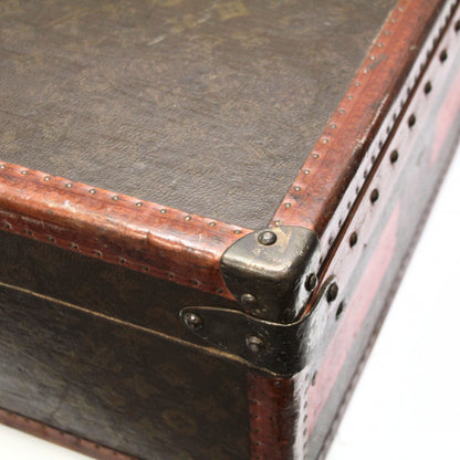 Louis Vuitton Antique Hand-Painted Monogram Trunk Case