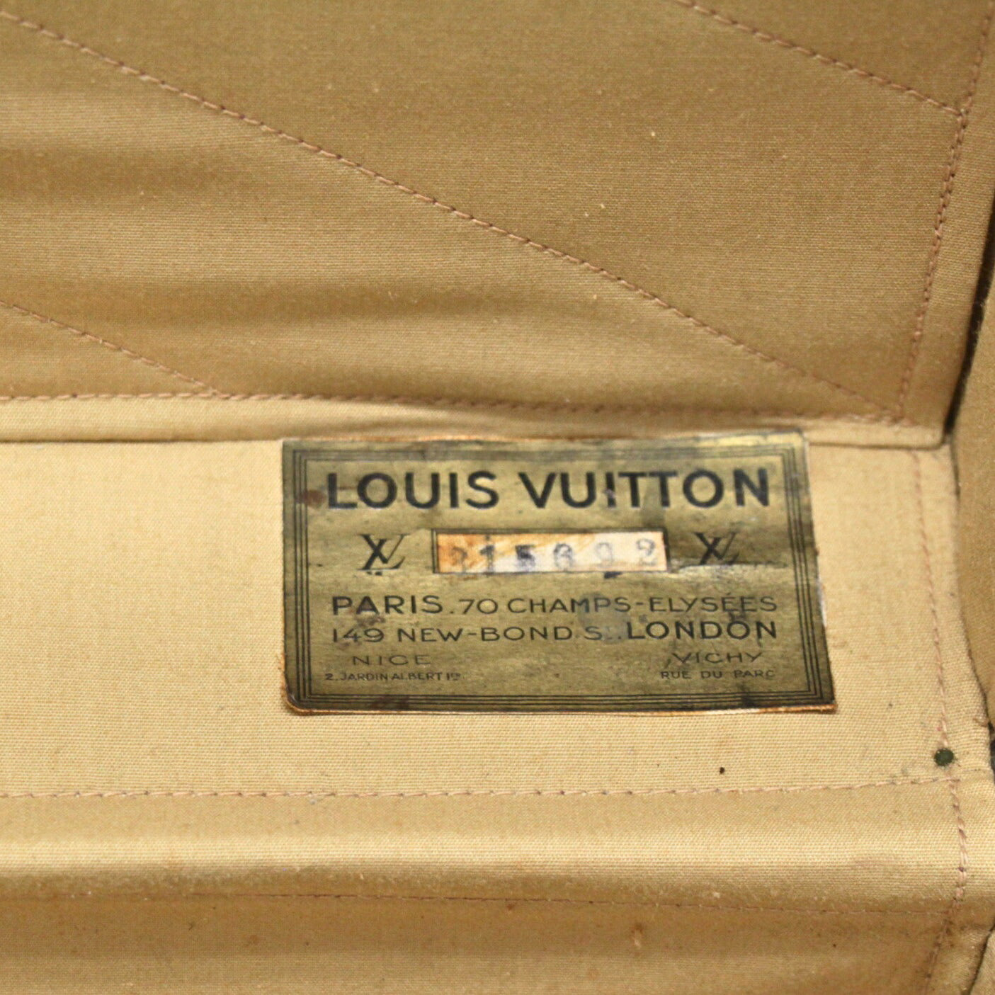 Louis Vuitton Antique Hand-Painted Monogram Trunk Case