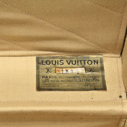 Louis Vuitton Antique Hand-Painted Monogram Trunk Case