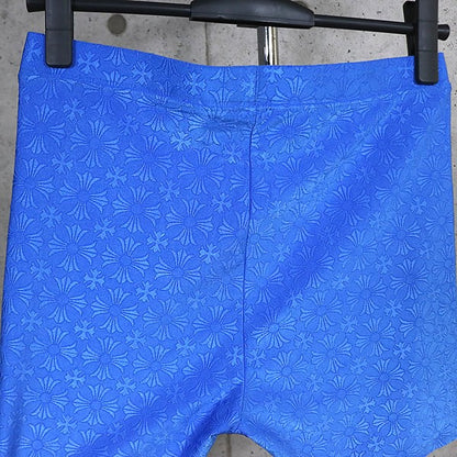 CHROME HEARTS CH Plus All Over Print Yoga Shorts Blue Size M