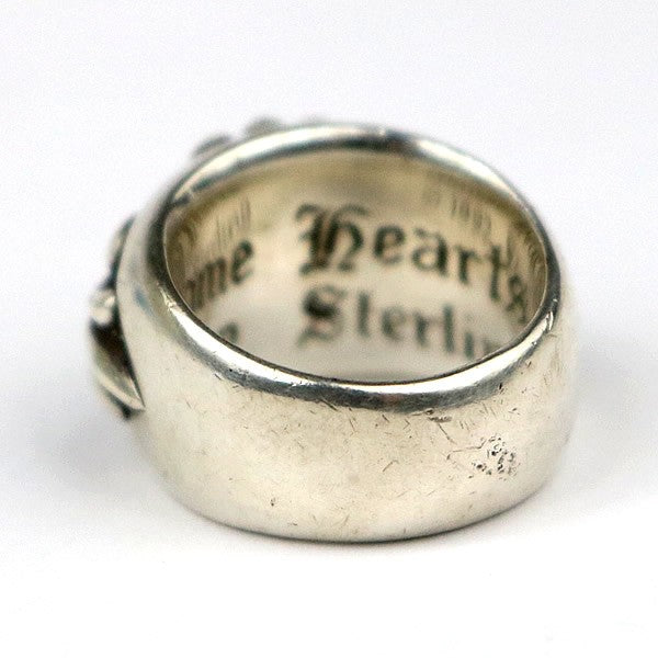CHROME HEARTS Floral Cross Silver Ring Size ONE SIZE