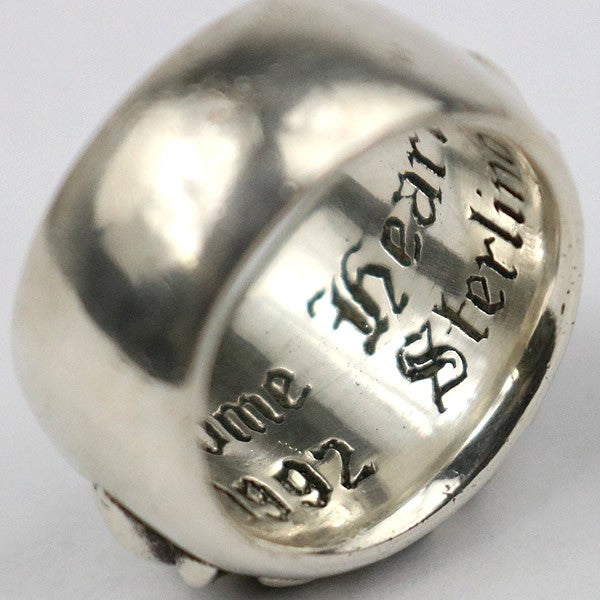CHROME HEARTS Floral Cross Silver Ring Size ONE SIZE