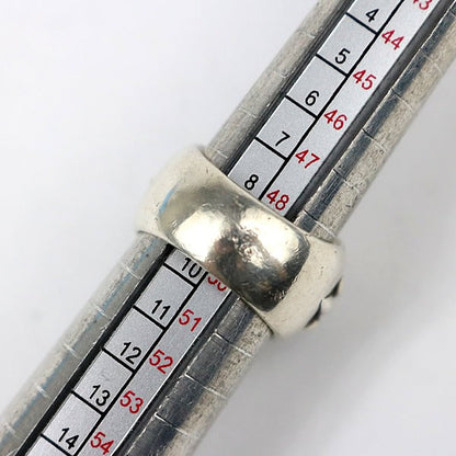 CHROME HEARTS Floral Cross Silver Ring Size ONE SIZE