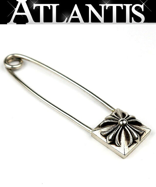 CHROME HEARTS XL Pyramid CH Plus Silver Safety Pin