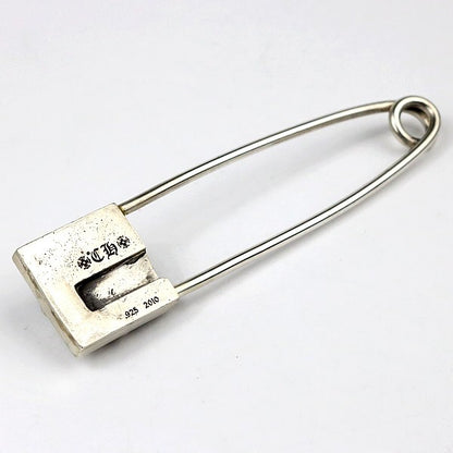 CHROME HEARTS XL Pyramid CH Plus Silver Safety Pin