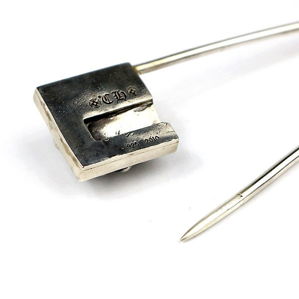 CHROME HEARTS XL Pyramid CH Plus Silver Safety Pin