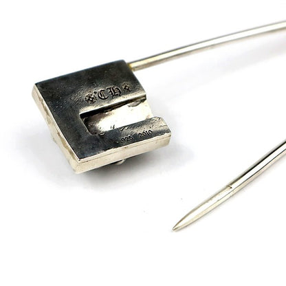 CHROME HEARTS XL Pyramid CH Plus Silver Safety Pin