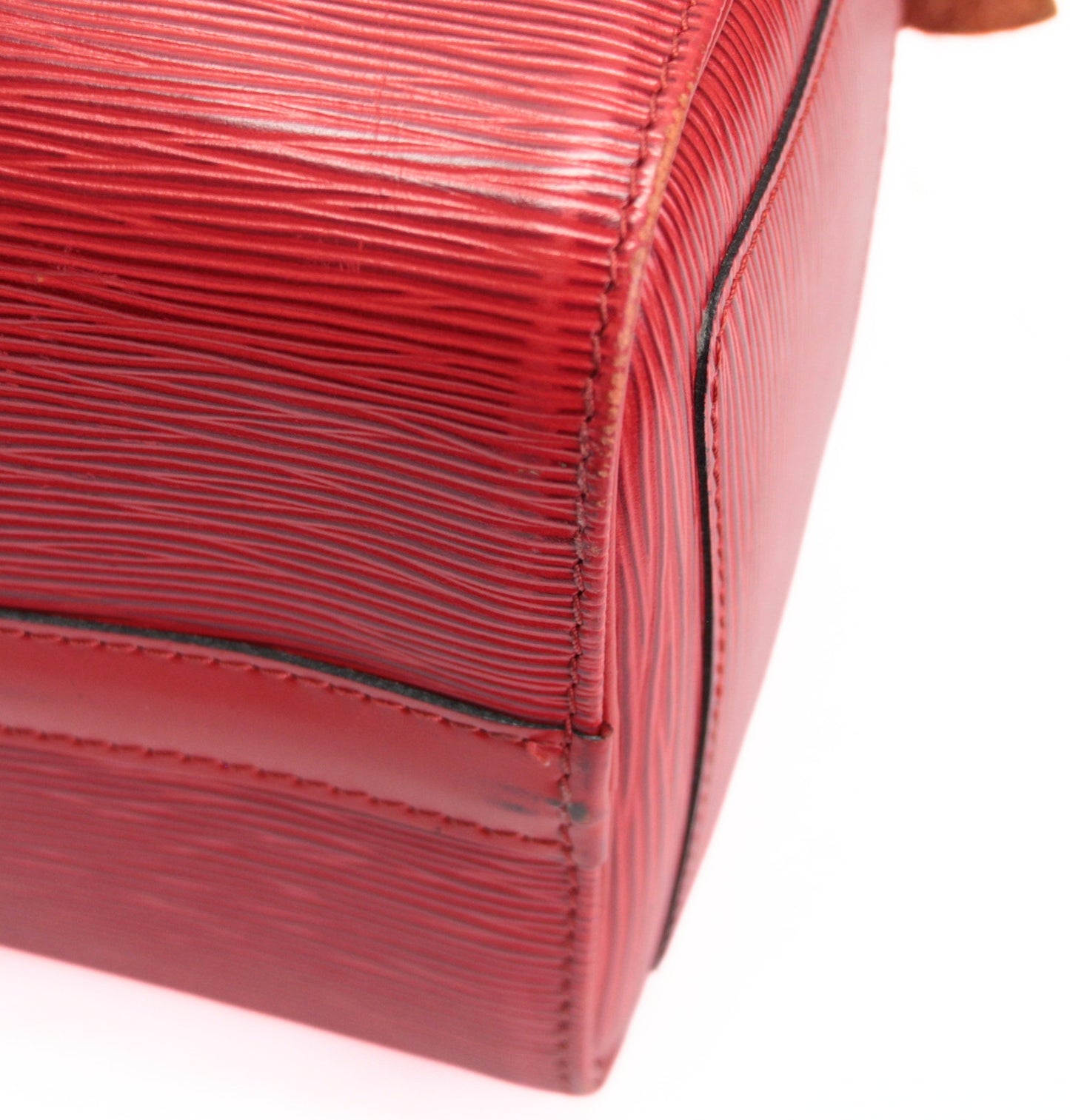 LOUIS VUITTON Speedy 25 Epi Leather Bag Red Size ONE SIZE