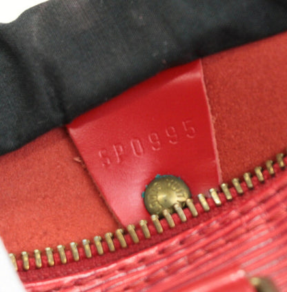 LOUIS VUITTON Speedy 25 Epi Leather Bag Red Size ONE SIZE