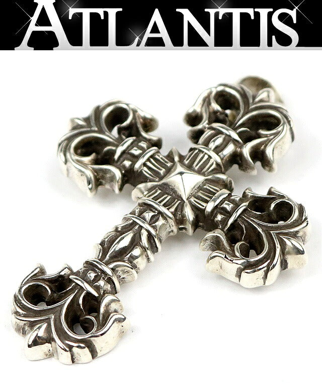 CHROME HEARTS Filigree Cross Silver Pendant Size ONE SIZE