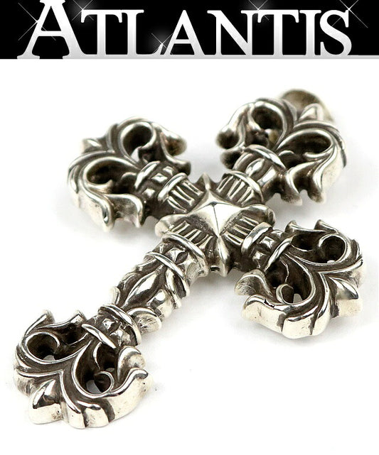 CHROME HEARTS Filigree Cross Silver Pendant Size ONE SIZE