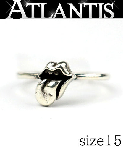 CHROME HEARTS Bubblegum Lip & Silver Ring Size ONE SIZE