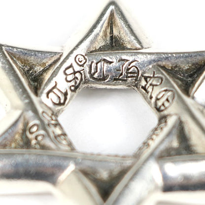 CHROME HEARTS Large David Star Silver 925 Pendant Size ONE SIZE