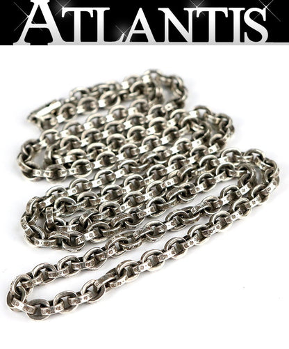 CHROME HEARTS 30" Paper Chain Silver 925 Size ONE SIZE
