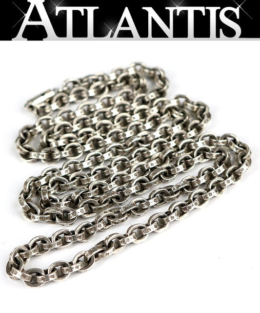 CHROME HEARTS 30" Paper Chain Silver 925 Size ONE SIZE