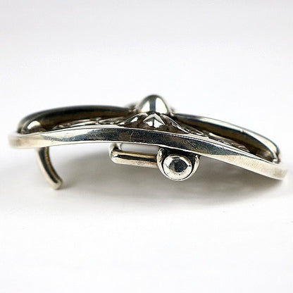 CHROME HEARTS Classic Oval Cross Silver Buckle