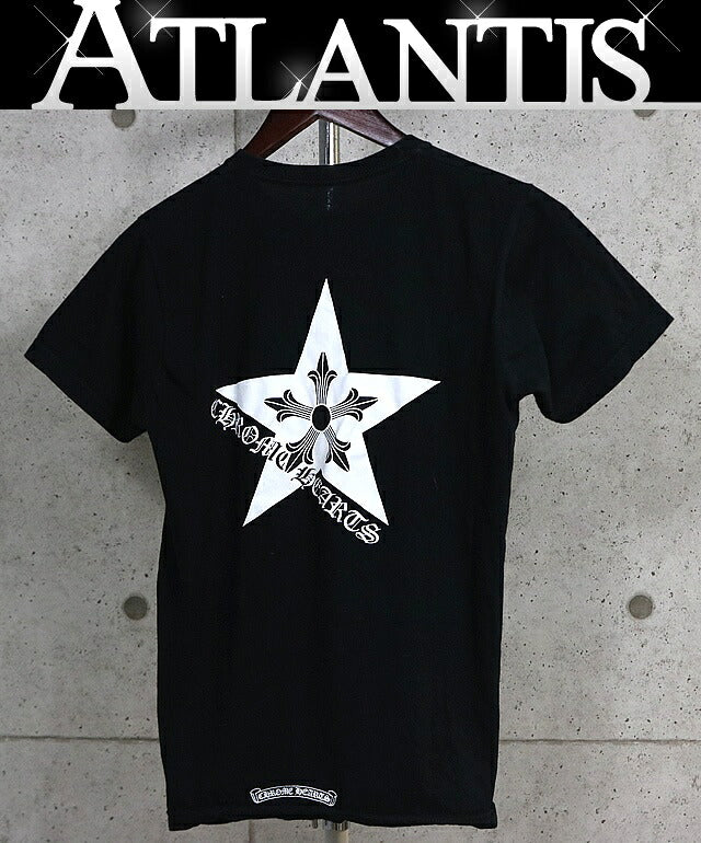 CHROME HEARTS Star Print Long Sleeve T-Shirt Black Size S