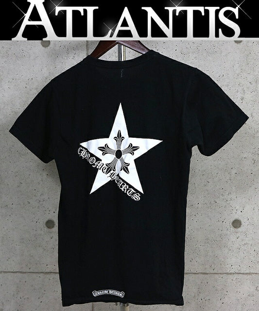 CHROME HEARTS Star Print Long Sleeve T-Shirt Black Size S
