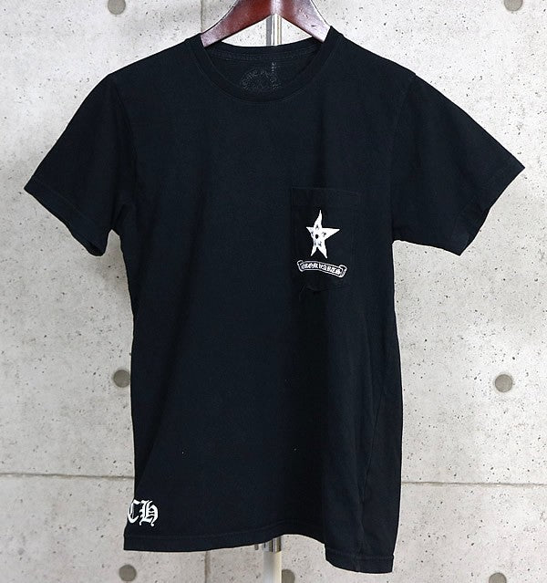 CHROME HEARTS Star Print Long Sleeve T-Shirt Black Size S