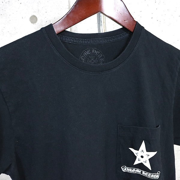 CHROME HEARTS Star Print Long Sleeve T-Shirt Black Size S