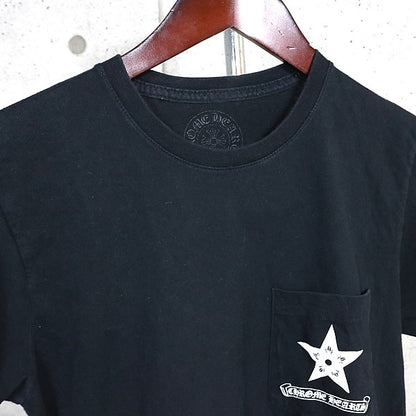 CHROME HEARTS Star Print Long Sleeve T-Shirt Black Size S