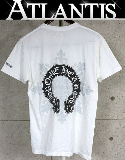 CHROME HEARTS Horseshoe CH Cross Long T-Shirt White Size M