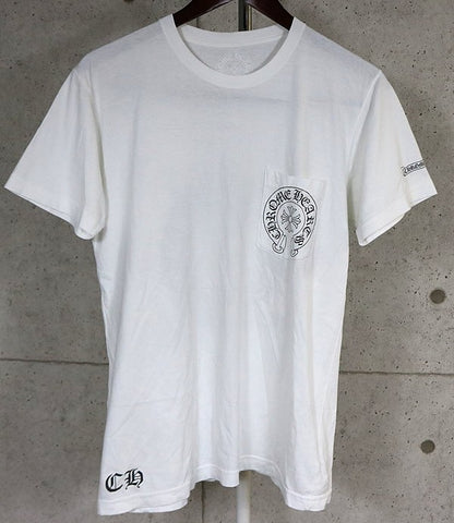 CHROME HEARTS Horseshoe CH Cross Long T-Shirt White Size M