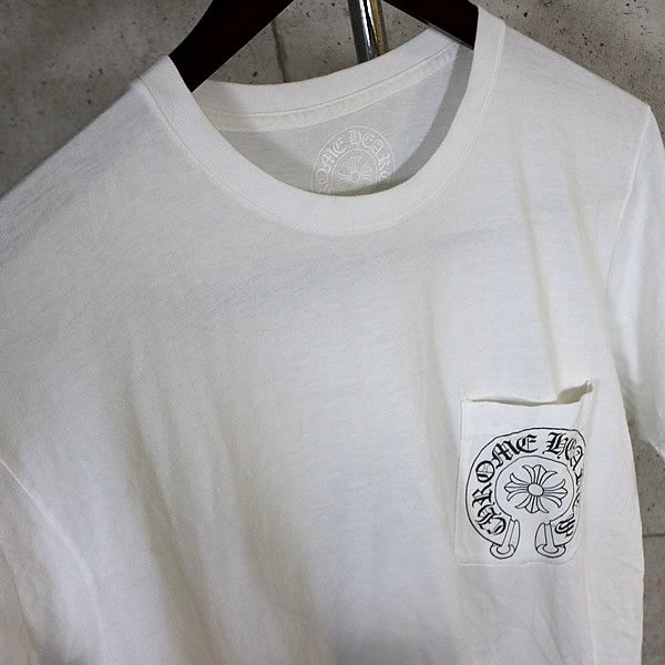 CHROME HEARTS Horseshoe CH Cross Long T-Shirt White Size M