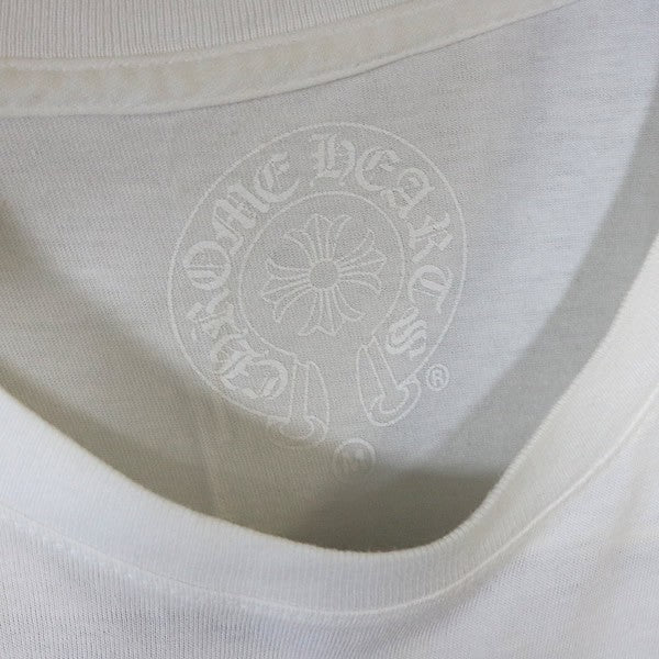 CHROME HEARTS Horseshoe CH Cross Long T-Shirt White Size M
