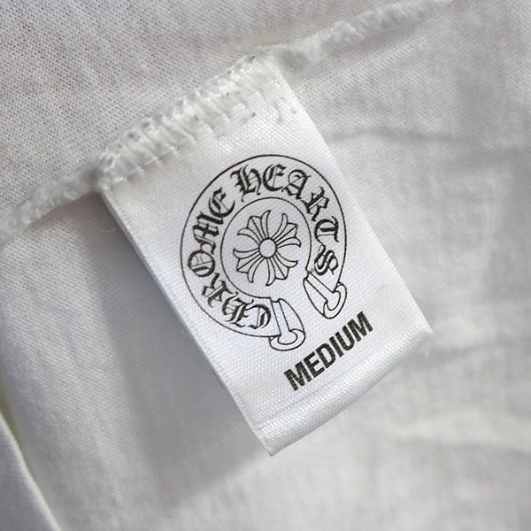 CHROME HEARTS Horseshoe CH Cross Long T-Shirt White Size M