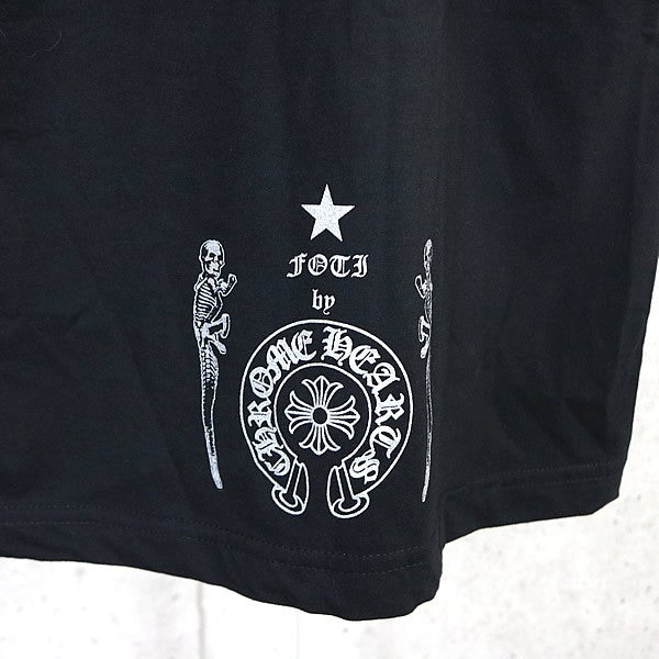 CHROME HEARTS FOTI HARRIS TEETER Long T-Shirt Black Size S
