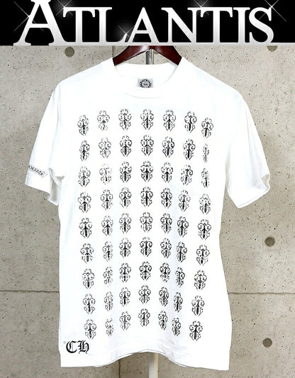 CHROME HEARTS Vine Dagger Print T-Shirt White Size M