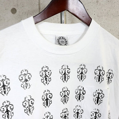 CHROME HEARTS Vine Dagger Print T-Shirt White Size M
