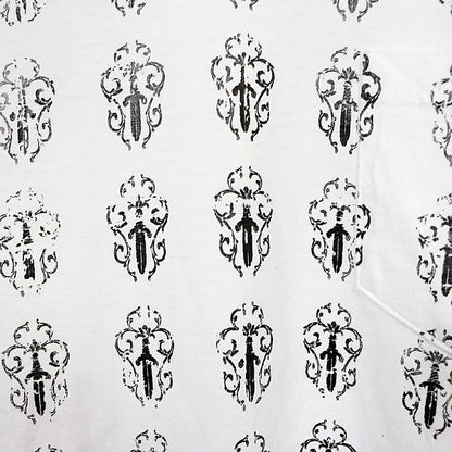 CHROME HEARTS Vine Dagger Print T-Shirt White Size M