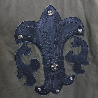 CHROME HEARTS BS Fleur Army Shirt Khaki Size M