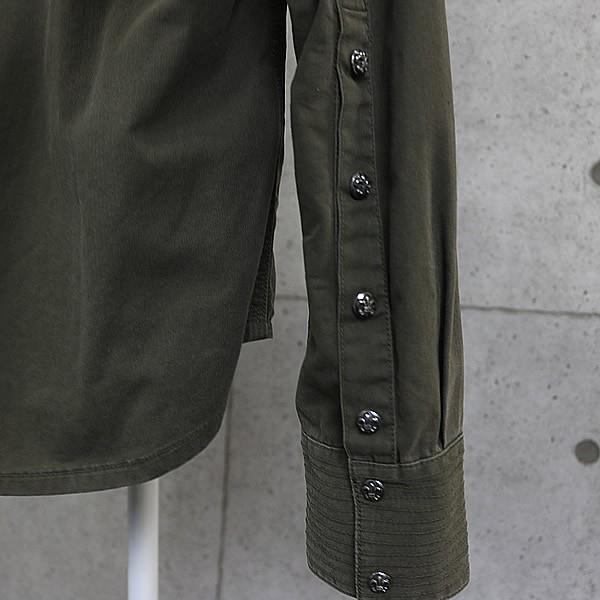 CHROME HEARTS BS Fleur Army Shirt Khaki Size M