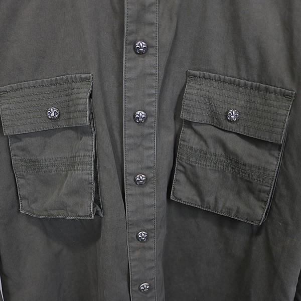 CHROME HEARTS BS Fleur Army Shirt Khaki Size M
