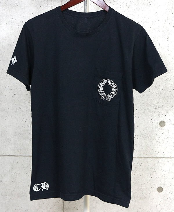 CHROME HEARTS Horseshoe T-Bar Print T-Shirt Black Size M