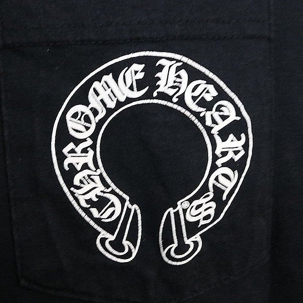 CHROME HEARTS Horseshoe T-Bar Print T-Shirt Black Size M