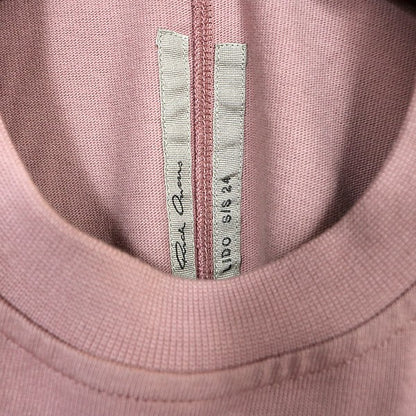 RICK OWENS Tommy T-Shirt Pink Size ONE