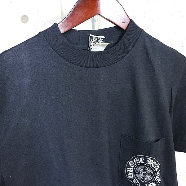 CHROME HEARTS Vintage Cemetery Cross T-Shirt Black Size S