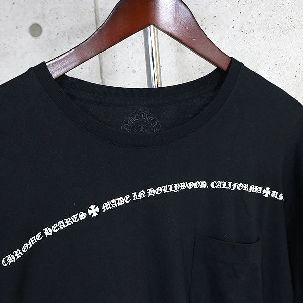 CHROME HEARTS Sleeve CH Plus Print T-Shirt Black Size XL